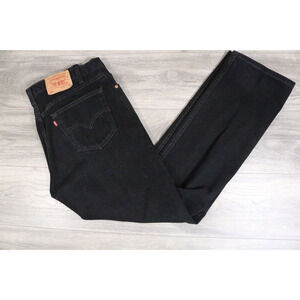 LEVI'S 505 0260 black denim jeans 34x30 ( 36x32 tag ) vtg y2k usa made